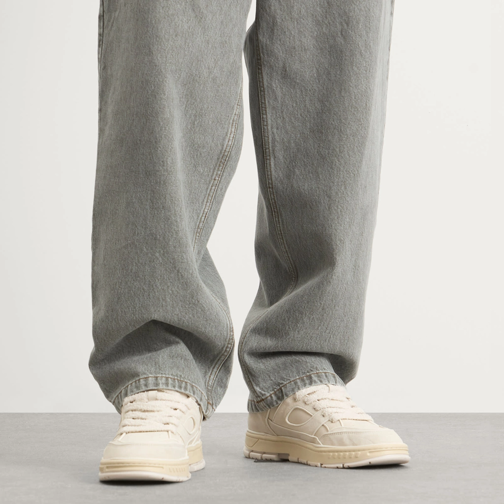Axel Arigato Men's Area Lo Piping Sneaker Light Beige/Off White